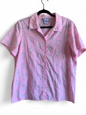 Vintage Blair Pink Floral Button-Up Size Medium